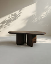 FLOWY SOFA TABLE DARK OAK